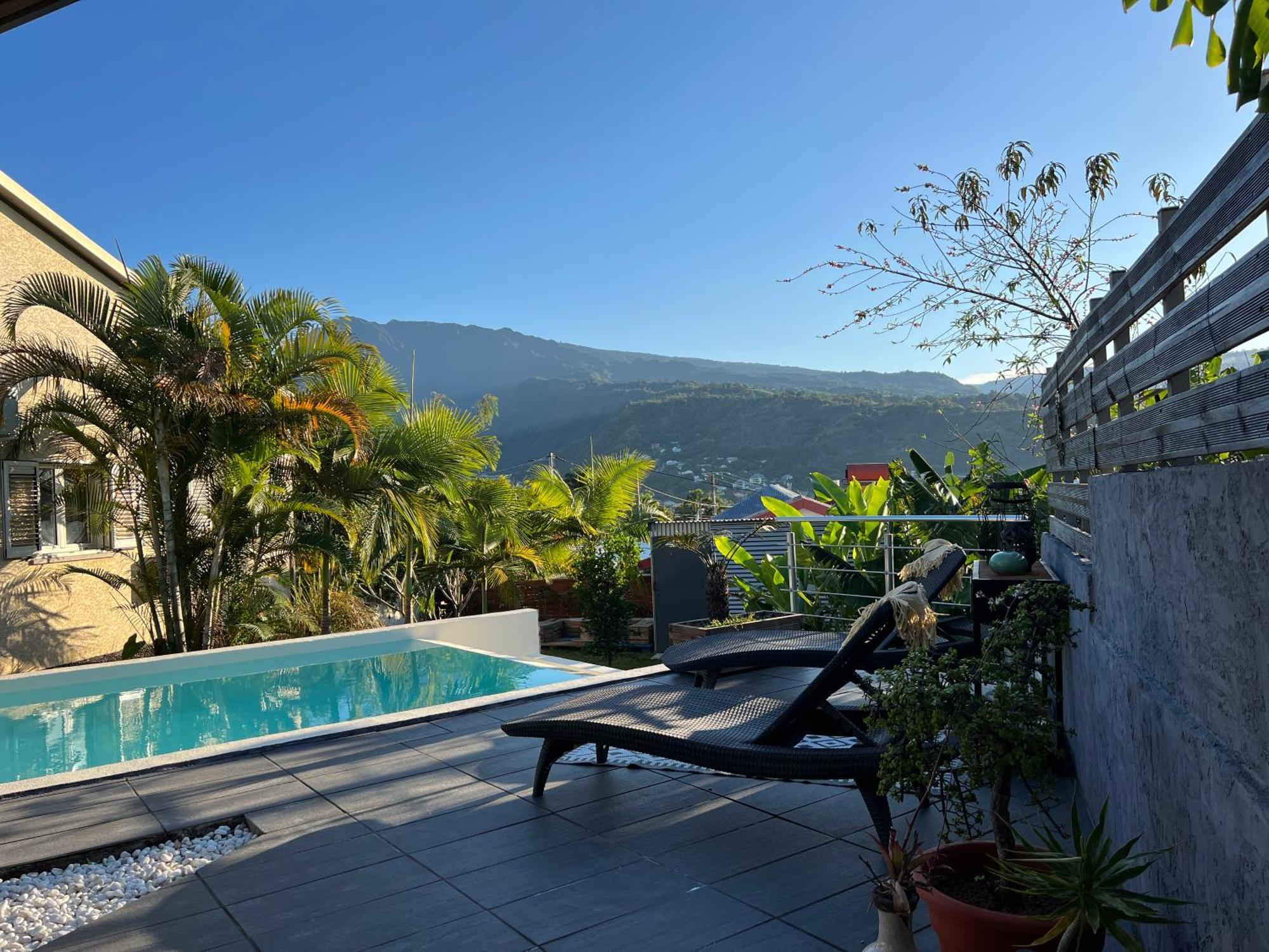 Villa Ti Moon, Entre Deux, Piscine Екстериор снимка